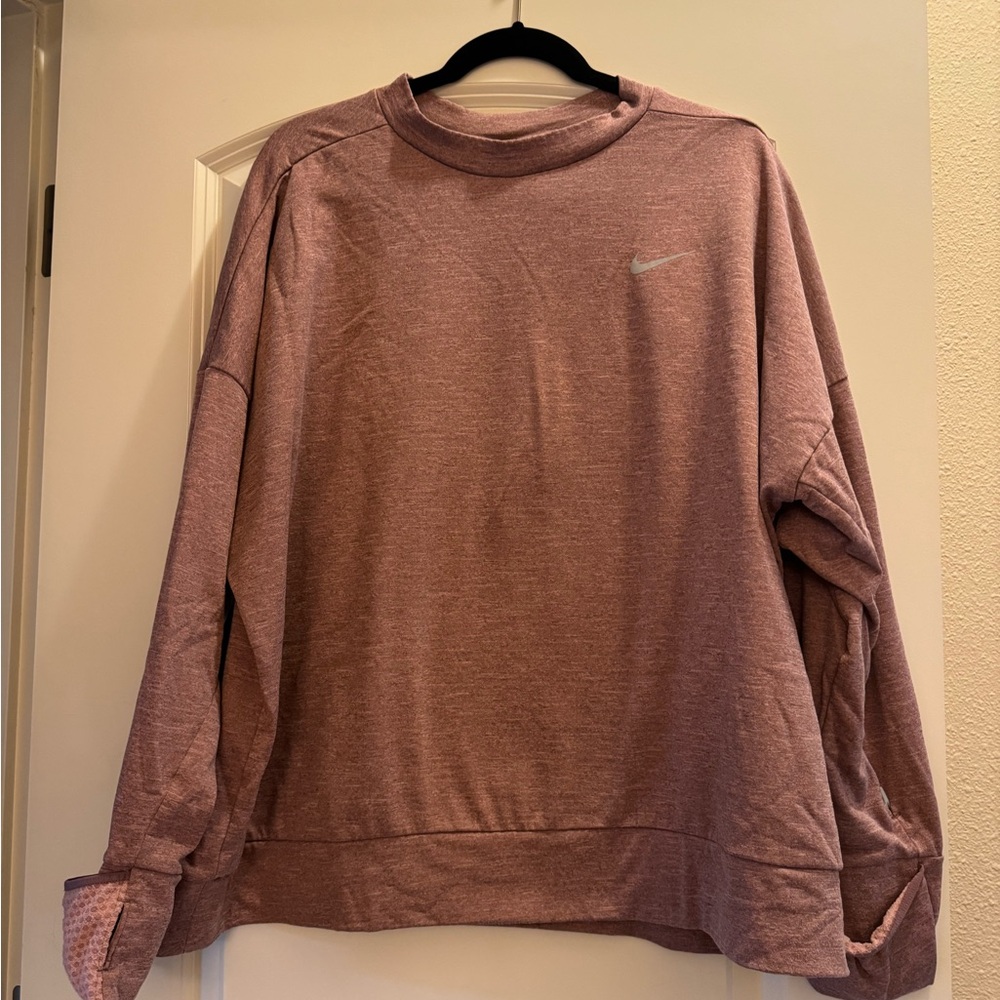 Nike women’s mauve dri fit long sleeve